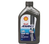 OLIO MOTORE SHELL ADVANCE 100%/SINTETICO 10W40 4T API SM JASO MA2 1 LT PER MOTO