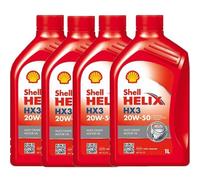 OLIO MOTORE Shell Helix HX3 20W50 Multigrado (SL/CF) 4L litri Motori Benzina e D