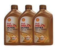 Olio motore Shell Helix Ultra 0W-40 MB 229.5 226.5 VW 502.00 505.00 3x 1 litro