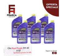 Olio Motore Sintetico 5W40 Royal Purple Alte Prestazioni API SP Acea A3 B4 21