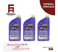 Olio Motore Sintetico 5W40 Royal Purple Alte Prestazioni API SP Acea A3 B4 21