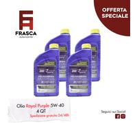 Olio Motore Sintetico 5W40 Royal Purple Alte Prestazioni API SP Acea A3 B4 21