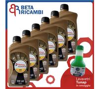 Olio Motore Total Quartz 9000 Energy 5W40 6 Litri Lt A3/B4 API SN/CF + Tunap 726