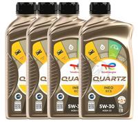 OLIO MOTORE TOTAL QUARTZ INEO ECS 4 LITRI 5W30 ACEA C2