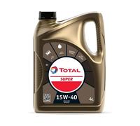 OLIO MOTORE TOTAL SUPER 15W40 LT 4 API SJ/CF AUTO BENZINA DIESEL METANO GPL