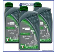 Olio motore W-Parts 5W40 C3 per GAS/METANO - Totalmente Sintetico API SN SM |...