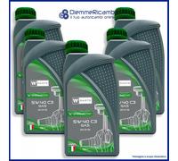 Olio motore W-Parts 5W40 C3 per GAS/METANO - Totalmente Sintetico API SN SM |...