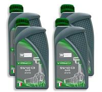 Olio motore W-Parts 5W40 C3 per GAS/METANO - Totalmente Sintetico API SN SM | ACEA C3 | Fiat: 9.55535.T2 (4)