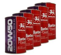 Olio Motore Wolver 20W50 Turbo Power ACEA A3 B3 Lubrificante 5 Litri