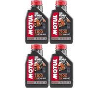3x Olio Motore Motul 7100 10w40 Ma2 100% Sintetico Moto Scooter 4 Tempi