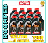 OLIO MOTUL 7100 10W40 SINTETICO 4T 12 LITRI TAGLIANDO MOTO SCOOTER CROSS 12MO60