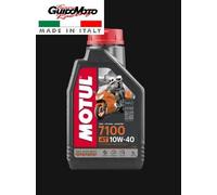 3x Olio Motore Motul 7100 10w40 Ma2 100% Sintetico Moto Scooter 4 Tempi