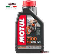 OLIO MOTUL 7100 4 TEMPI 20W50 SINTETICO 100% MOTOCICLI SCOOTER QUAD 104103