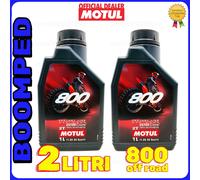 OLIO MOTUL 800 FACTORY LINE OFF ROAD 100% SINTETICO 2T 2 LITRI 02MO08