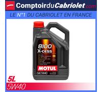 Olio Motul 8100 x-Cess 5W40 - 5L per Motore