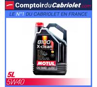 Olio Motul 8100 X-clean 5W40 Sintetico 4 Tempi 5 L 102051