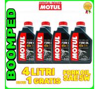 OLIO MOTUL FORK OIL FL LIGHT 5W 100% SINTETICO FORCELLE 4 LITRI 105924 04MO25