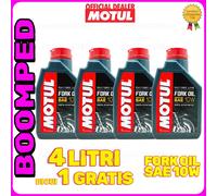 OLIO MOTUL FORK OIL FL MEDIUM 10W 100% SINTETICO FORCELLE 4 LITRI 105925 04MO27