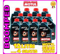 OLIO MOTUL Motyl Gear 75W90 GlL4-5 Cambio Trasmissione Differenziale 12 L 12MO55