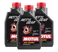 OLIO MOTUL MOTYLGEAR 75W90 SINTETICO PER CAMBIO-INGRANAGGI 3 LITRI
