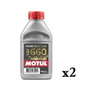 Olio Motul RBF 660 Factory Line DOT 4 racing per Freni e Frizioni - 2 X 500 ML