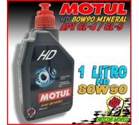 OLIO MOTUL SAE 80W 90 HD MINERALE PER INGRANAGGI SCOOTER MOTO 1 LITRO