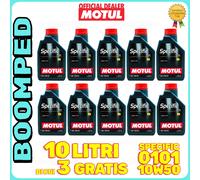 Olio MOTUL SPECIFIC 0101 10W50 Abarth auto motore ACEA C3 sintetico 10 L 10MO79