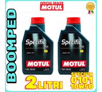 Olio MOTUL SPECIFIC 0101 10W50 Abarth auto motore ACEA C3 sintetico 2 L 02MO79