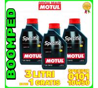 Olio MOTUL SPECIFIC 0101 10W50 Abarth auto motore ACEA C3 sintetico 3 L 03MO79
