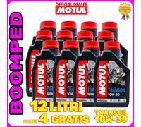 OLIO MOTUL TRANSOIL 10W30 MINERALE 12 LITRI CAMBIO FRIZIONE MOTO 2T E 4T 12MO03