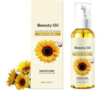 Olio Nutriente Multiuso al Girasole, Olio riparatore e idratante a lunga durata, Idratazione a rapido assorbimento, Nutre in profondità la pelle secca, per viso, corpo e capelli（1Pcs）