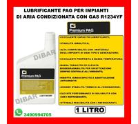OLIO PAG COMPRESSORE 1 LITRO PER IMPIANTI A/C ARIA CONDIZIONATA CON GAS R1234YF