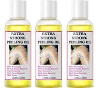 Olio Peeling Extra Forte, Olio Peeling Giallo Sicuro Extra Forte, Potente Scrub Corpo Contro Smagliature E Sport Scuri, Sbiancante Super Potente Per La Pelle Scura