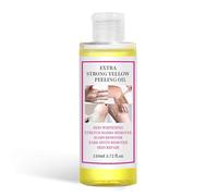 Olio peeling giallo per pelle scura, olio esfoliante forte, olio esfoliante giallo per peeling extra forte, soluzione esfoliante chimica per corpo, mani, piedi, tutti i tipi di pelle