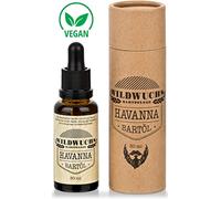 Olio per barba HAVANNA con olio di Argan per una barba morbida - Qualità Premium - Olio per la cura della barba con ingredienti 100% naturali e profumo caraibico di Wildwuchs Bartpflege Made in Germany (1x30 ml)