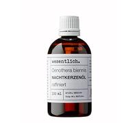 Olio per candele notturne di wesentlich - 100 ml di olio base per la cura di pelle e capelli - 100% olio puro (Oenothera biennis)