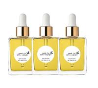 Olio per capelli al miele, formula non grassa, 30 ml, olio per capelli termoprotettivo, esalta la lucentezza, per uomo, donna, adulti, casa, salone, viaggio