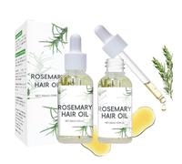 Olio per capelli al rosmarino, olio di rosmarino per la crescita dei capelli biologico, nutriente e leggero, aumenta la morbidezza, dona lucentezza, leviga le doppie punte e lenisce il cuoio capelluto
