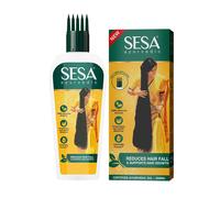 Olio per capelli ayurvedico Sesa Vidhi, Bhringraj e 17 erbe rare con 5 oli nu...