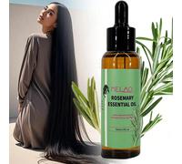Olio per capelli biologico MELAO alla Rosmarino, per doppie punte e massaggio del cuoio capelluto secco - Oli essenziali per capelli per lisciare, idratare e capelli più sani