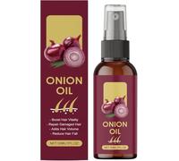 Olio per capelli con cipolla rossa, olio biologico con cipolla rossa, spray sierico per capelli più sani, idratante e non grasso, rafforza le radici dei capelli, riduce la rottura dei capelli, 30 ml