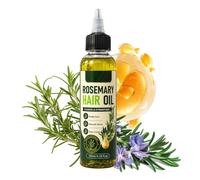 Olio per capelli di rosmarino per la crescita dei capelli e il cuoio capelluto secco, olio anticrespo per lucentezza, protezione dal calore per capelli secchi e danneggiati, olio per cuoio capelluto