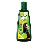 Olio per capelli Nihar Shanti Badam Amla con vitamina E per capelli neri -...