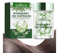 Olio per Capelli, Olio per capelli danneggiati, Olio Essenziale di Rosmarino per Capelli Crescita, per il rafforzamento dei capelli, la caduta dei capelli (Forma a Capsula)