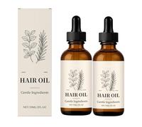 Olio per Capelli, Olio per Cuoio Capelluto Con Infuso Di Erbe, Ripara Le Doppie Punte, Idrata, Dona Lucentezza. Nutrizione Quotidiana Leggera per Cuoio Capelluto Secco E Bordi (2PC)