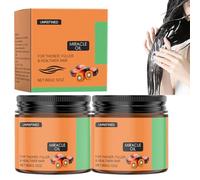 Olio per capelli per la crescita dei capelli, perdita di capelli, capelli più spessi, forti e sani, crema condizionante profonda, ingredienti idratanti, cura versatile (2 pezzi)