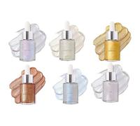 Olio per corpo glitterato | 30 ml Glow Body Shimmer,6 colori olio per il trucco del corpo, illuminatore liquido naturale per il corpo, le gambe, la spalla