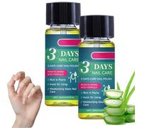 Olio per cuticole 3 Days Nail Care con cheratina, siero rinforzante per la crescita delle unghie, riparazione per unghie danneggiate, deboli e fragili, lucentezza a lunga durata (2pcs)
