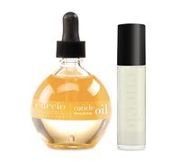 Olio per cuticole Duo Pack include olio rivitalizzante per cuticole con contagocce - 73 ml (2,5 fl. Oz.) e roll-on 10 ml (.335,5 g