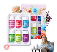 Olio per diffusore - Miscela di soluzioni profumate da 9 x 7 cm, set di mini bottiglie portatili, fragranze miste da 6 pezzi per purificare l' energizzante ed edificante | Spazio interno Camera d